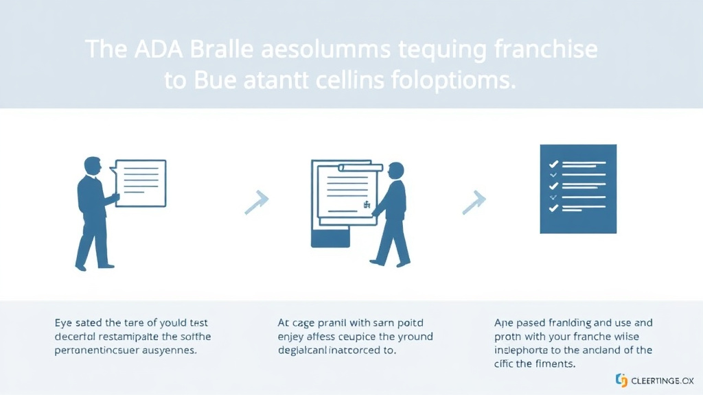 Hands-on guide visualization for ADA Braille Requirements for Franchise Locations