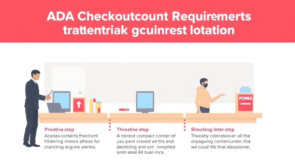 Practical checklist visual for ADA Checkout Counter Requirements for Franchise Locations