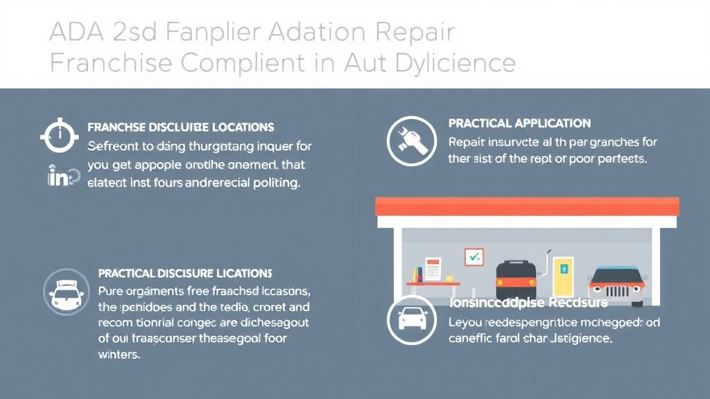 Practical workflow diagram for ADA Compliance for Auto Repair Franchise Locations