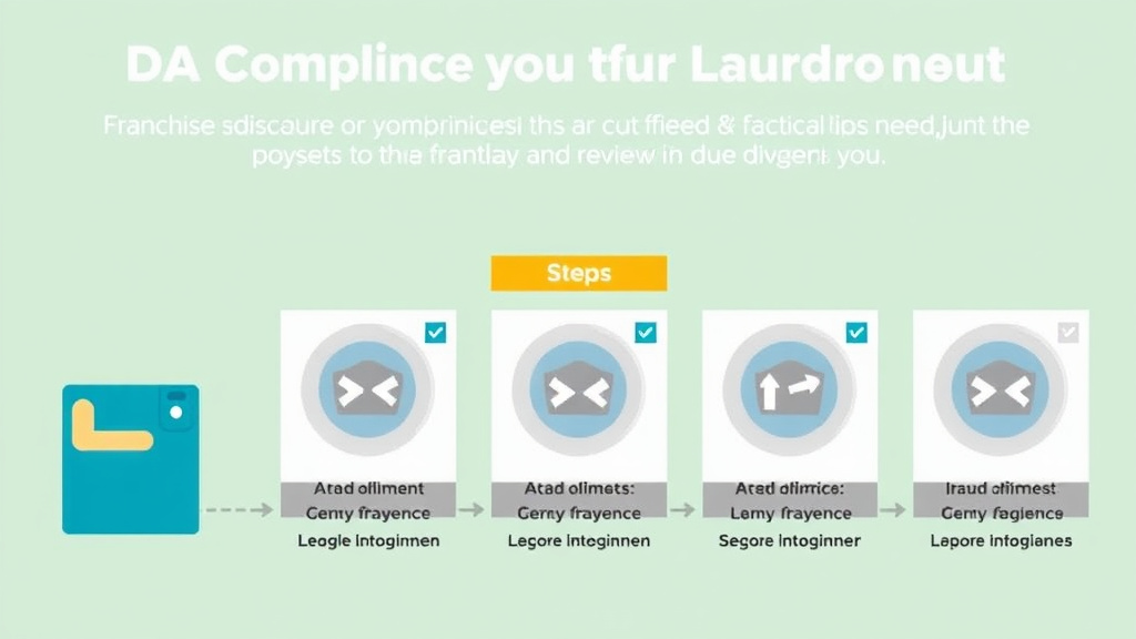 Step-by-step visual guide for implementing ADA Compliance for Laundromat Franchise Locations