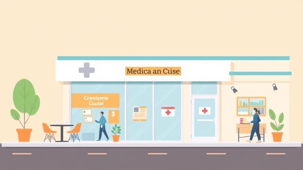 Educational graphic covering the essentials of ADA Compliance for Medical Franchise Locations