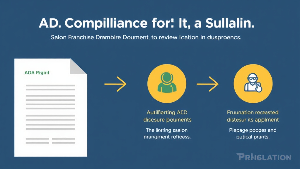 Action-oriented illustration showing how to apply ADA Compliance for Salon Franchise Locations