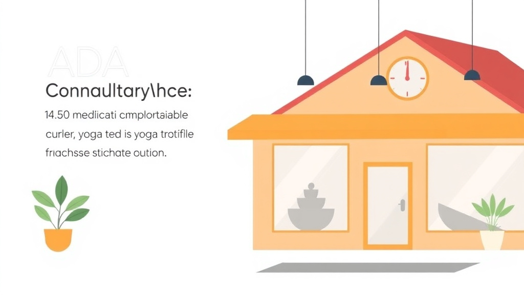 Detailed visual representation of ADA Compliance for Yoga Studio Franchise Locations