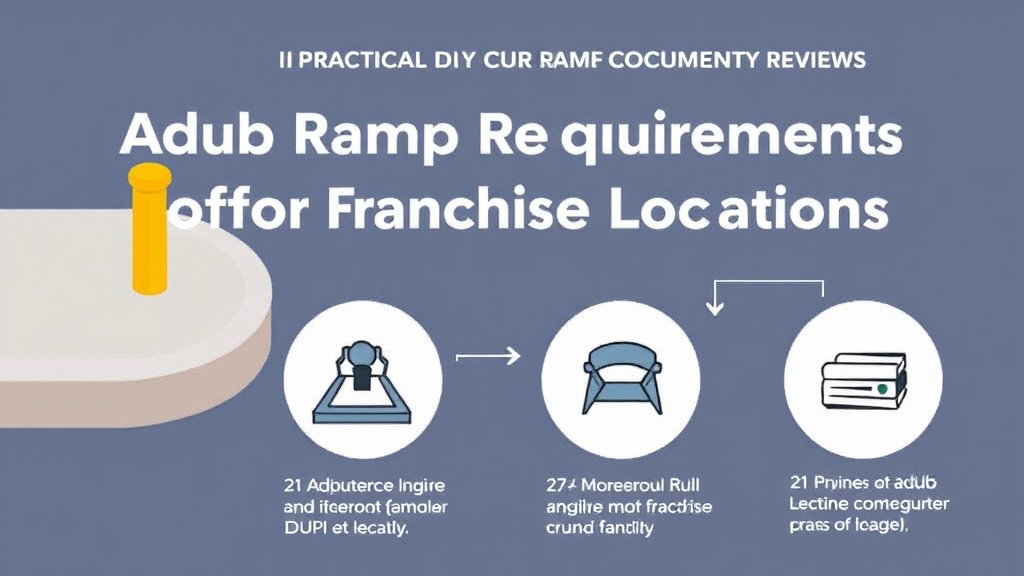 Process flow illustration for putting ADA Curb Ramp Requirements for Franchise Locations into action