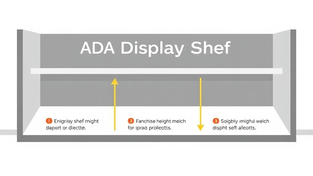 Practical checklist visual for ADA Display Shelf Height Requirements for Franchise Locations
