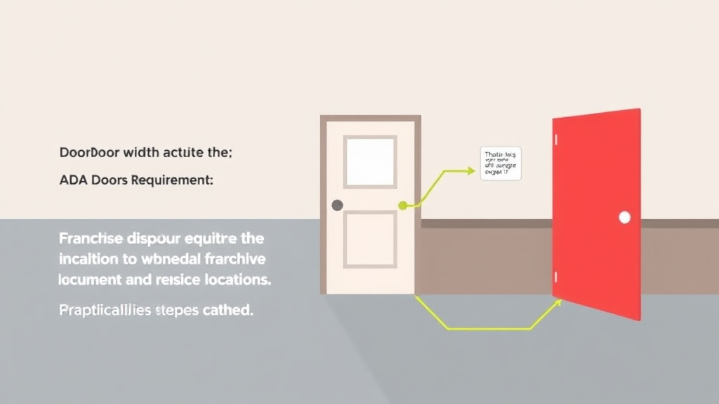 Practical workflow diagram for ADA Door Width Requirements for Franchise Locations