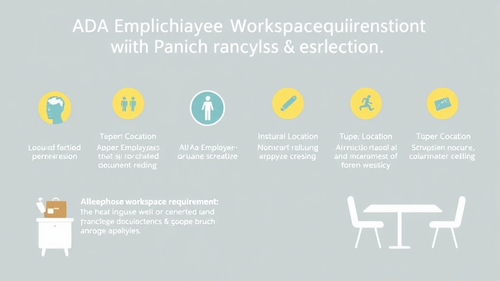 Practical checklist visual for ADA Employee Workspace Requirements for Franchise Locations