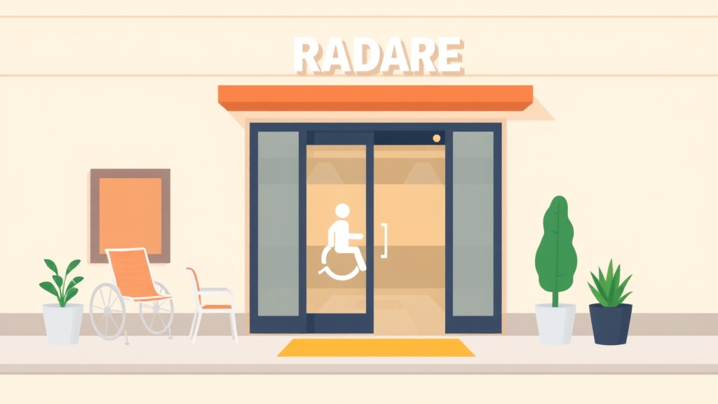 An informative visual explaining ADA Entrance Accessibility Requirements for Franchise Locations for beginners and professionals