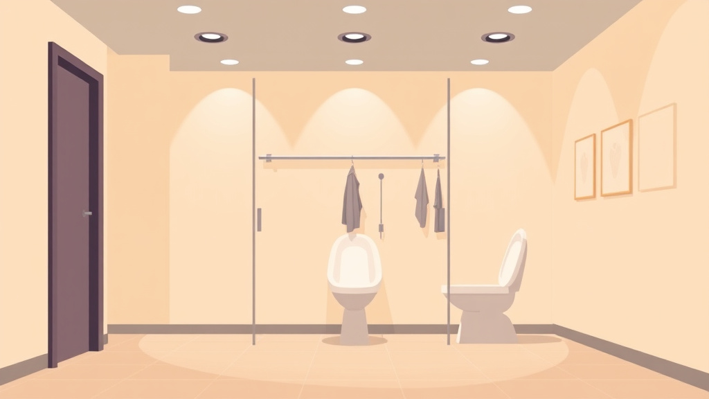 An informative visual explaining ADA Fitting Room Requirements for Franchise Locations for beginners and professionals
