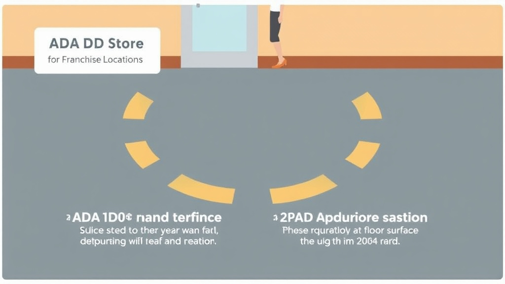 Process flow illustration for putting ADA Floor Surface Requirements for Franchise Locations into action