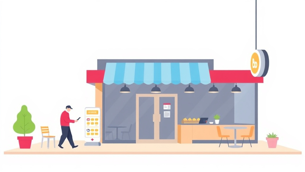 A professional illustration depicting ADA Mobile App Requirements for Franchise Locations
