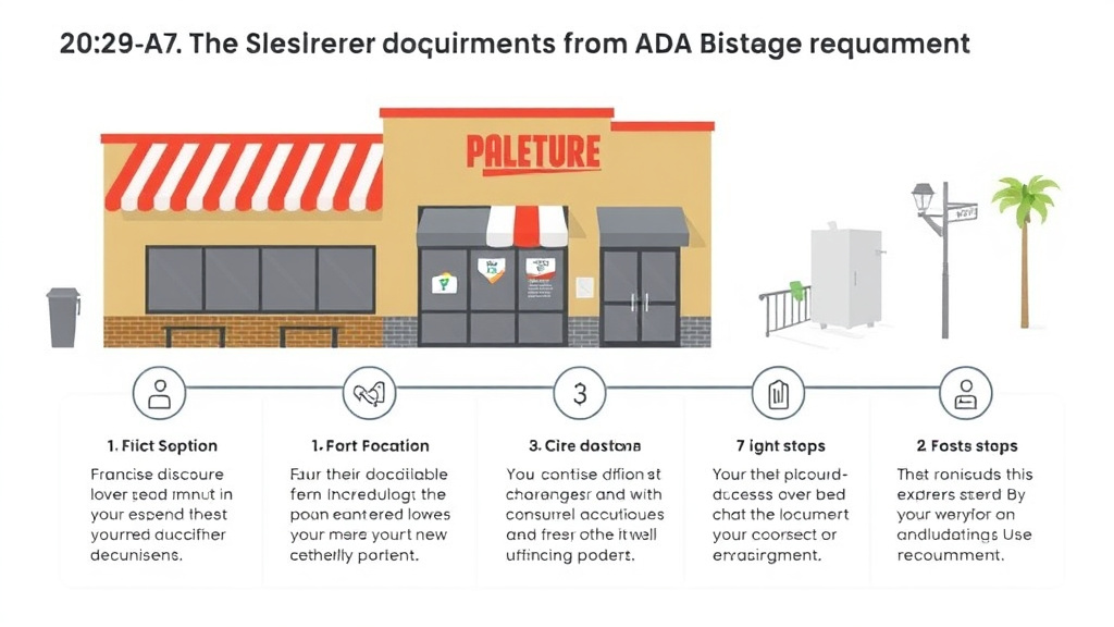 Real-world application diagram for ADA New Construction Requirements for Franchise Locations
