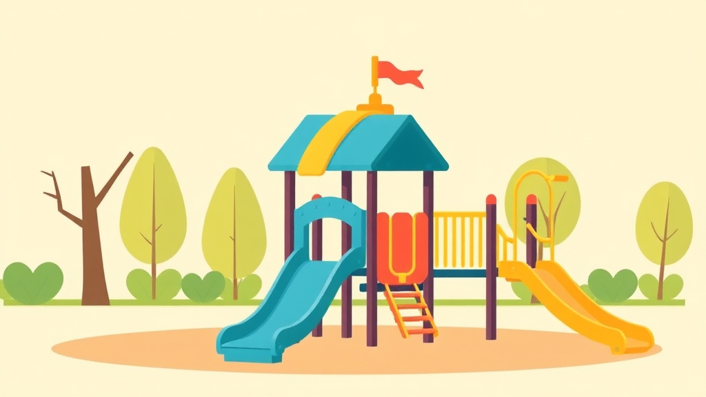 A professional illustration depicting ADA Playground Requirements for Franchise Locations