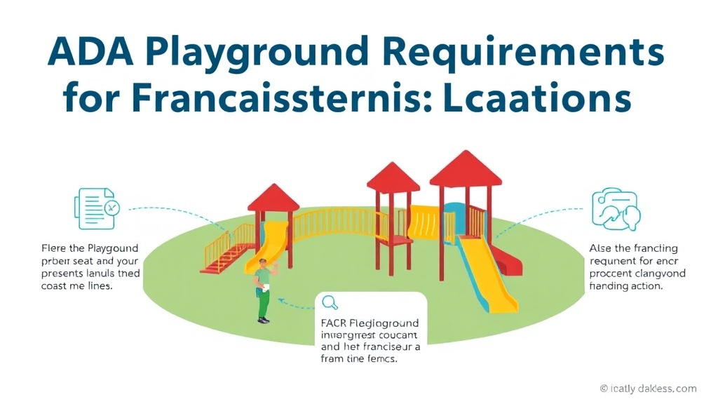 Process flow illustration for putting ADA Playground Requirements for Franchise Locations into action