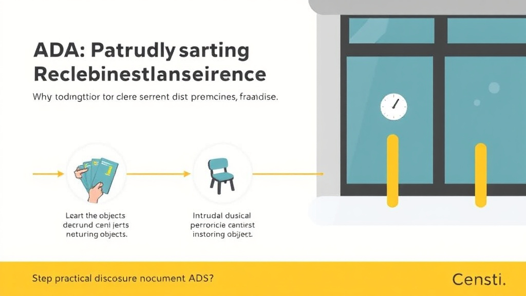 Practical checklist visual for ADA Protruding Objects Requirements for Franchise Locations