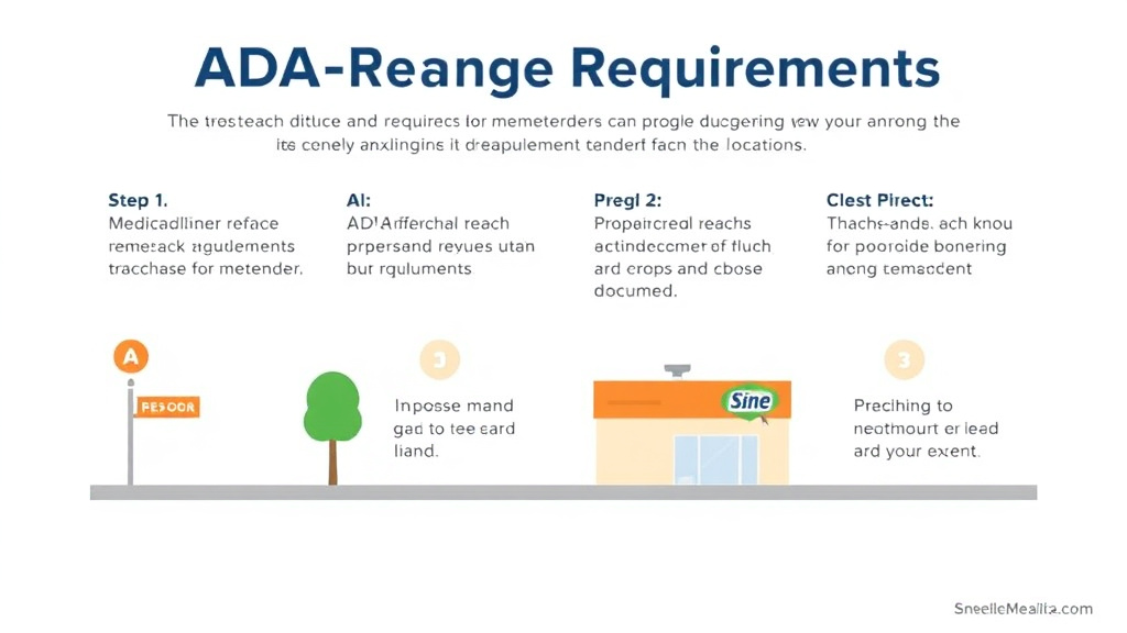 Hands-on guide visualization for ADA Reach Range Requirements for Franchise Locations