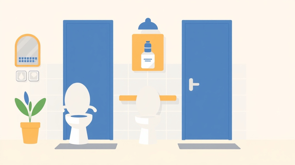 Visual overview of ADA Restroom Requirements for Franchise Locations with key concepts highlighted