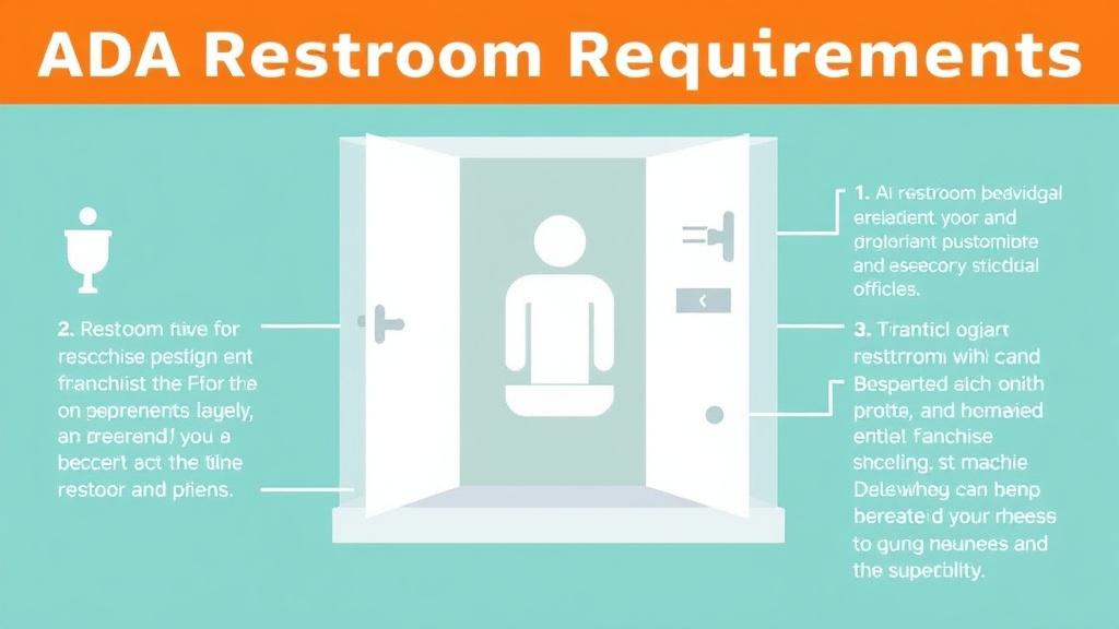 Practical checklist visual for ADA Restroom Requirements for Franchise Locations