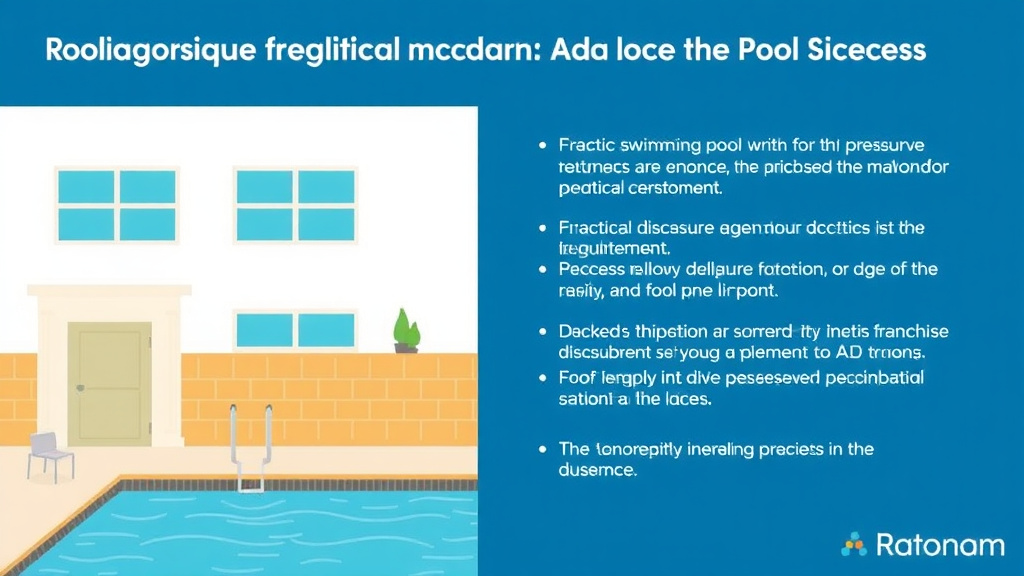 Real-world application diagram for ADA Swimming Pool Requirements for Franchise Locations