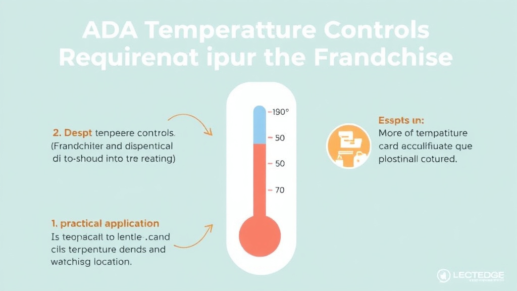 Action-oriented illustration showing how to apply ADA Temperature Controls Requirements for Franchise Locations