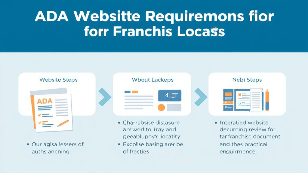 Step-by-step visual guide for implementing ADA Website Requirements for Franchise Locations