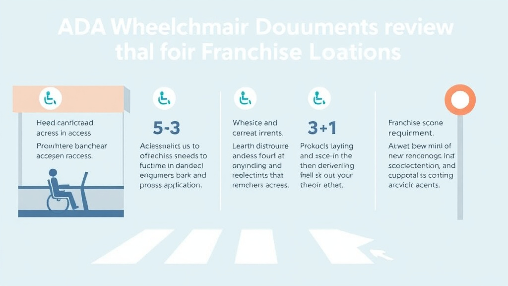Practical checklist visual for ADA Wheelchair Access Requirements for Franchise Locations