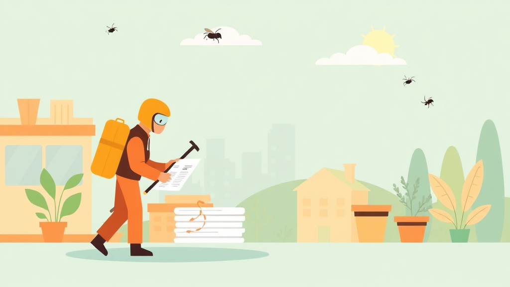 Visual overview of compliance Documentation: Pest Control for Franchise Operators with key concepts highlighted