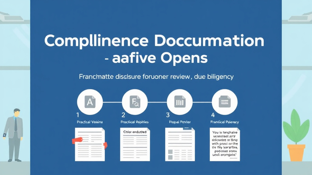 Process flow illustration for putting compliance Documentation: Signage for Franchise Operators into action