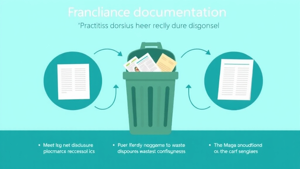 Practical workflow diagram for compliance Documentation: Waste Disposal for Franchise Operators