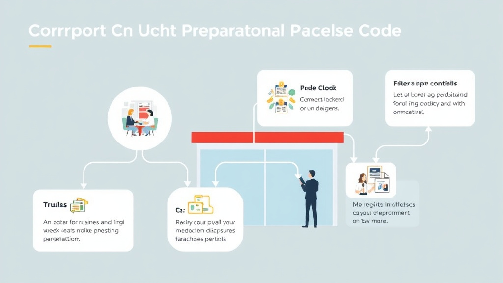 Action-oriented illustration showing how to apply corporate Visit Preparation: Building Code for Franchise Operators