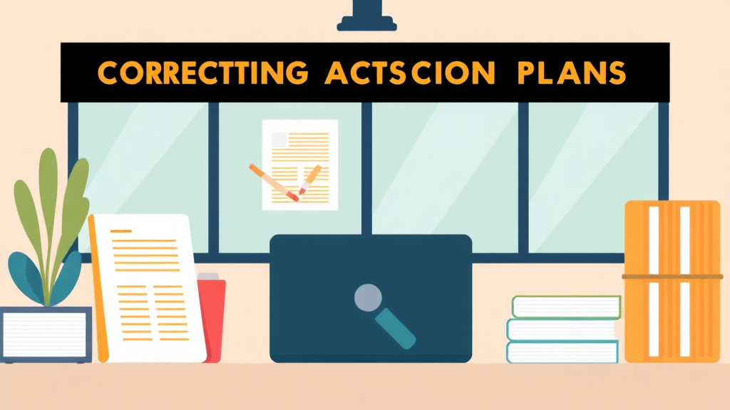 Illustration breaking down the fundamentals of corrective Action Plans: Employee Records for Franchise Operators