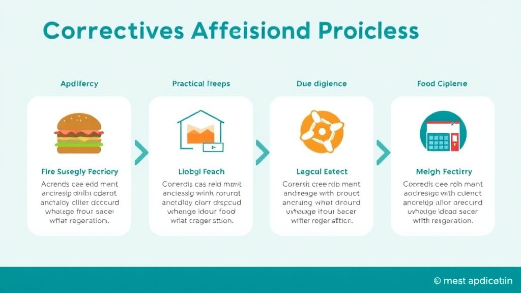Real-world application diagram for corrective Action Plans: Food Safety for Franchise Operators