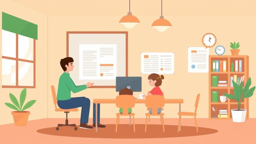 A professional illustration depicting mock Audit Guide for Daycare Franchise Operations