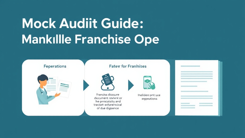 Practical checklist visual for mock Audit Guide for Medical Franchise Operations