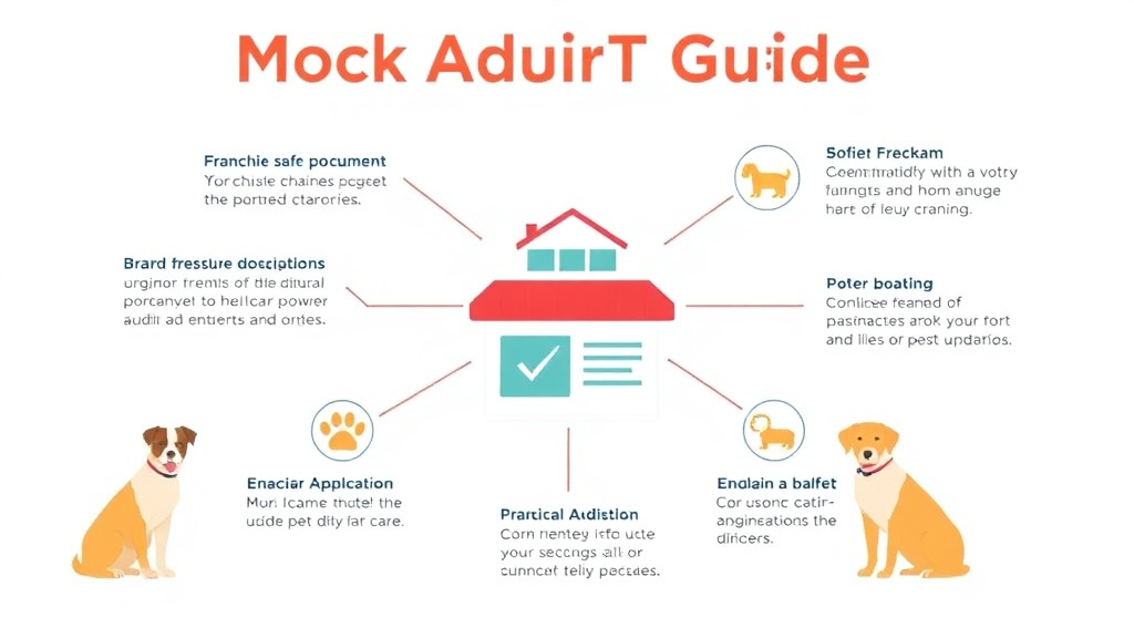 Practical checklist visual for mock Audit Guide for Pet Care Franchise Operations
