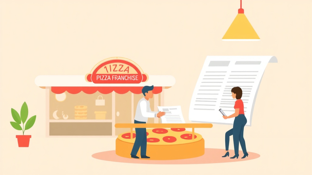 A professional illustration depicting mock Audit Guide for Pizza Franchise Operations