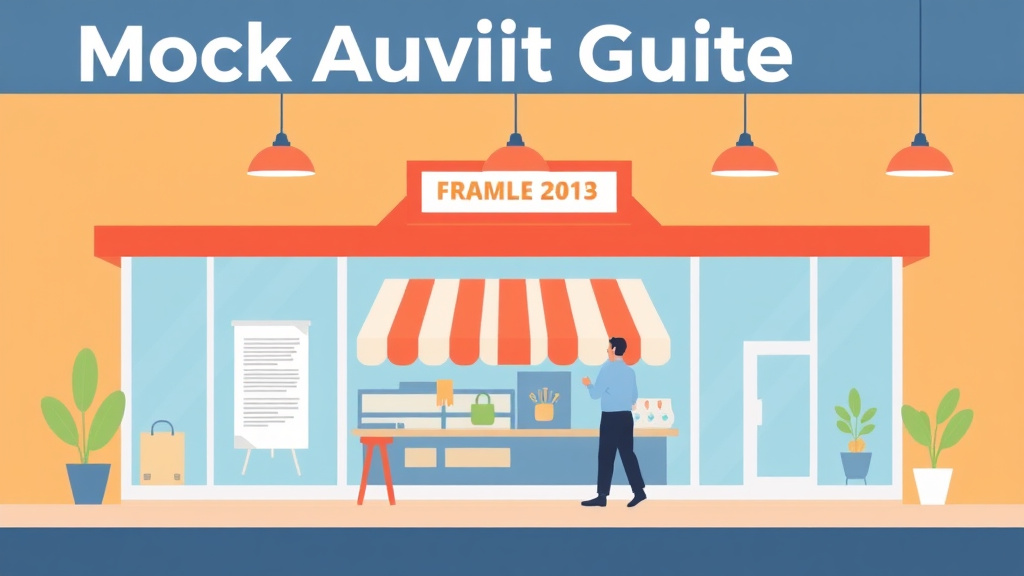 Detailed visual representation of mock Audit Guide for Retail Franchise Operations