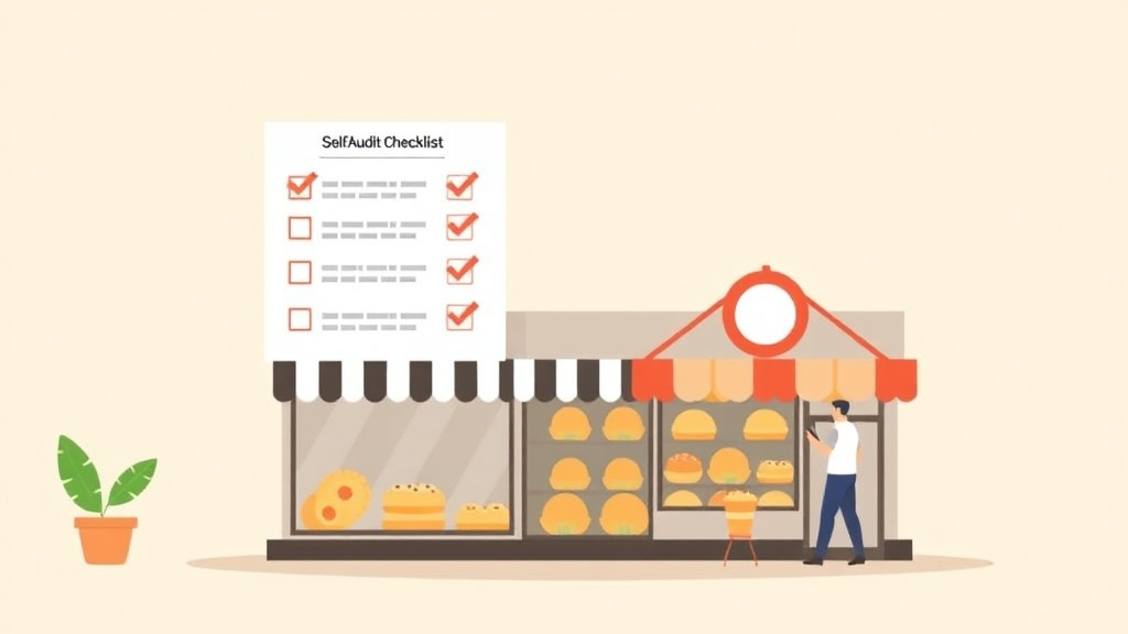 Detailed visual representation of self-Audit Checklist for Bakery Franchise Locations