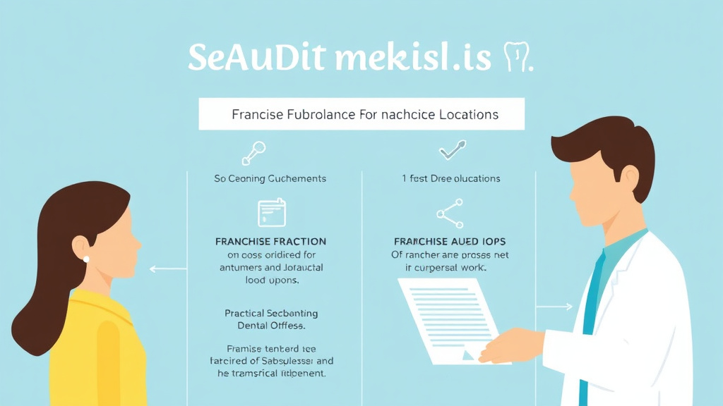 Real-world application diagram for self-Audit Checklist for Dental Franchise Locations