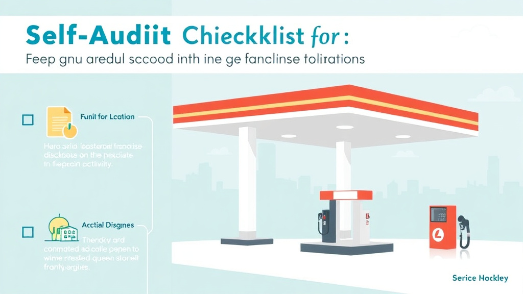 Hands-on guide visualization for self-Audit Checklist for Gas Station Franchise Locations