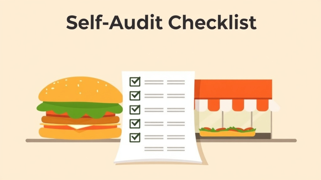 Detailed visual representation of self-Audit Checklist for Sandwich Franchise Locations