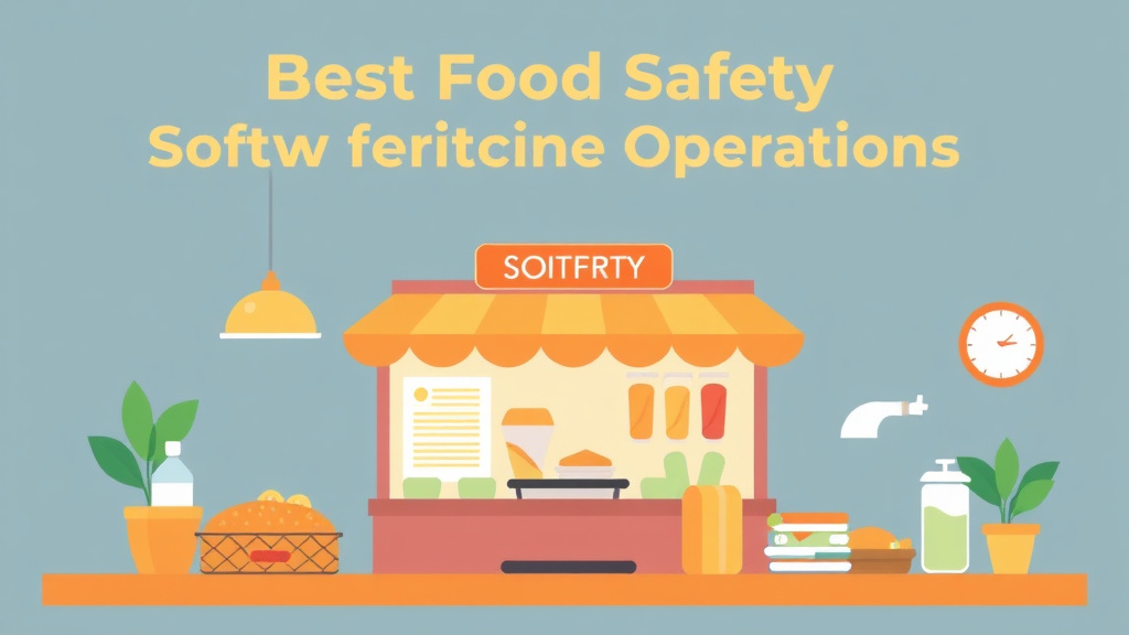 Educational graphic covering the essentials of best Food Safety Software for Franchise Operations