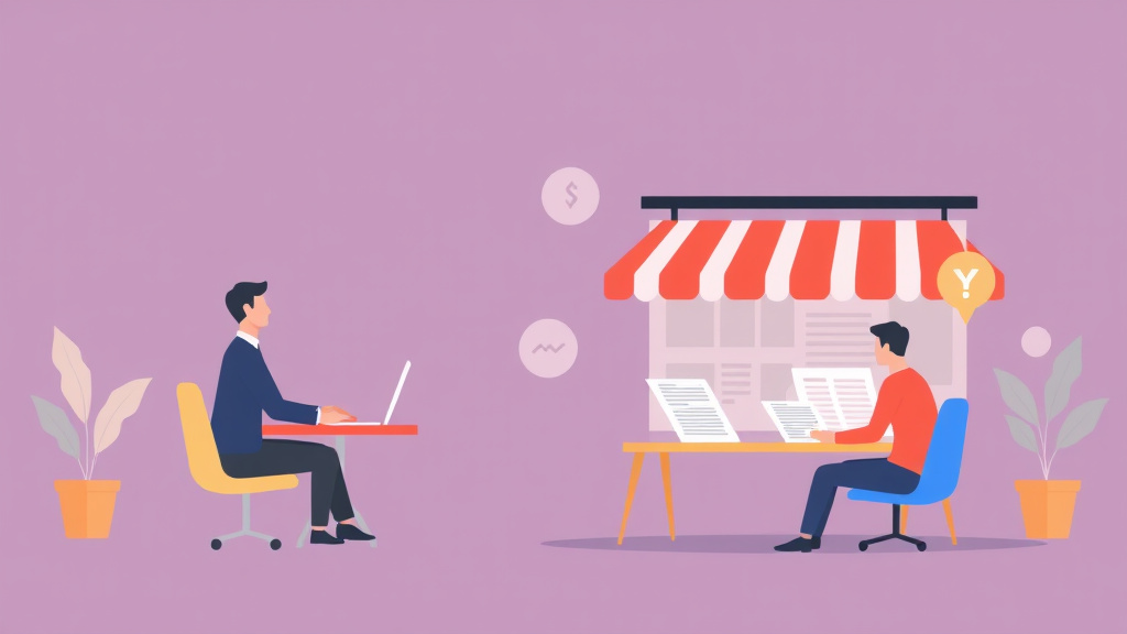 A professional illustration depicting franchiseAudit Enterprise vs Startup Plans: Which Do You Need