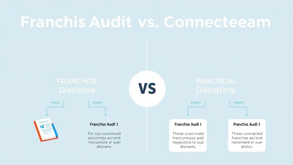 Practical workflow diagram for franchiseAudit vs Connecteam for Franchise Compliance