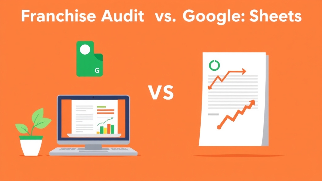 Conceptual diagram showing how franchiseAudit vs Google Sheets for Compliance Tracking works in practice