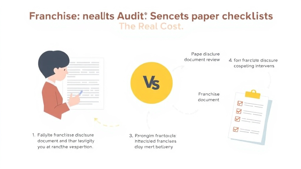 Practical checklist visual for franchiseAudit vs Paper Checklists: The Real Cost