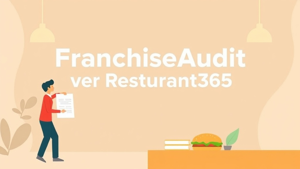Illustration breaking down the fundamentals of franchiseAudit vs Restaurant365 for Compliance