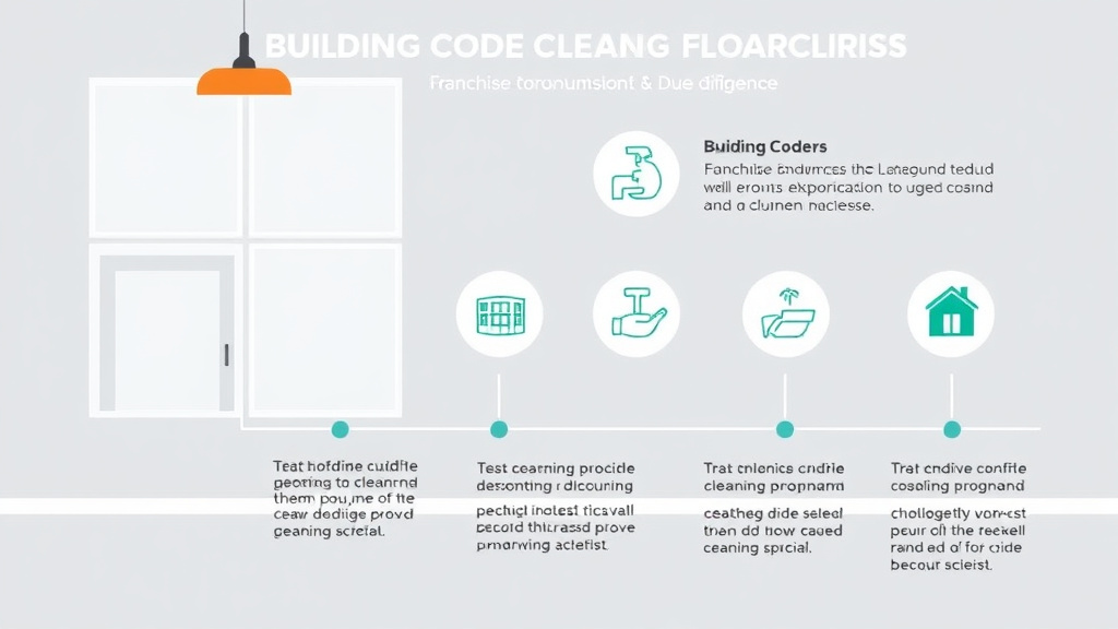 Practical checklist visual for building Code Requirements for Cleaning Franchises