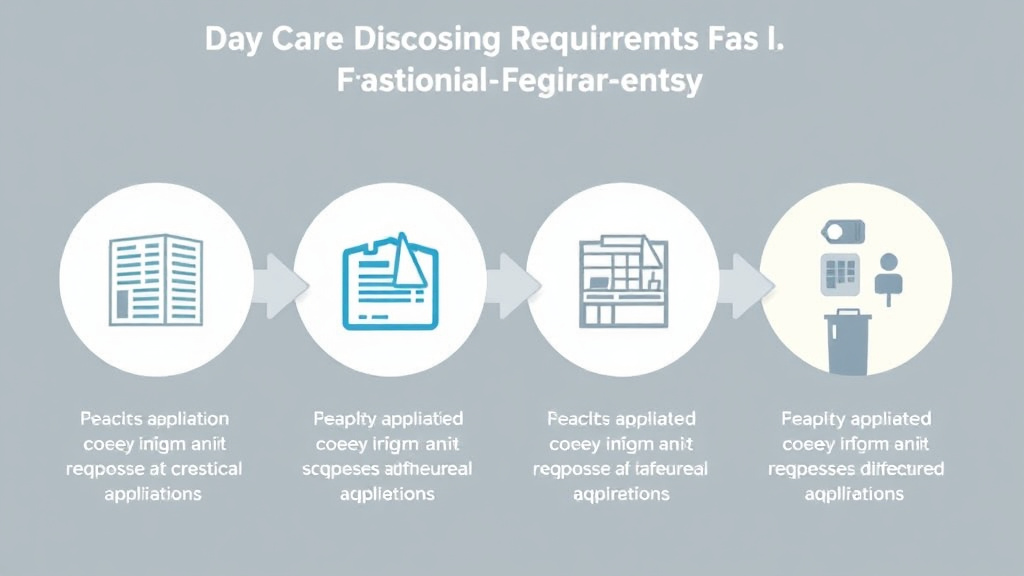 Process flow illustration for putting building Code Requirements for Daycare Franchises into action