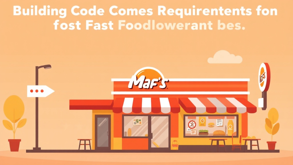 An informative visual explaining building Code Requirements for Fast Food Franchises for beginners and professionals